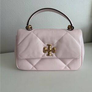 Tory Burch Light Pink Quilted Shoulder Bag
